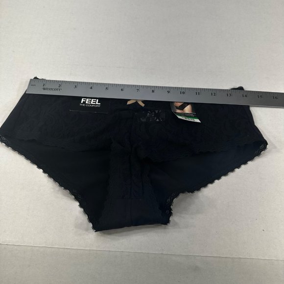 Maidenform Women's Size 7 Large Panty Comfort Devotion Cheeky Hipster Black New - Picture 7 of 9